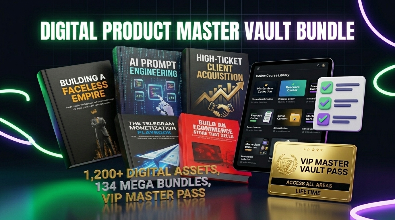 Master Vault Pass Digital Bundle Showcase